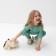 Suit for girls (T -shirt, leggings) minku olive color, height 128 cm
