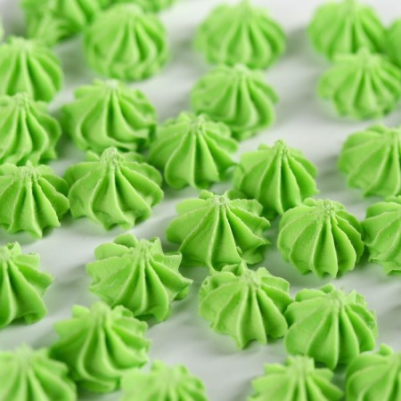 Meringue Green Sugar Konfinetta for decor of cupcakes, cake, cakes and drinks, 30 g.-3