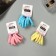 Hair elastic band "Sport" (set 6 pcs) Pattern style, 4.5 cm, mix