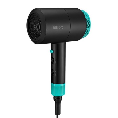 Feng KitFort KT-3228-3, 1600-1800 W, cord 1.6 m, black and turquoise-1
