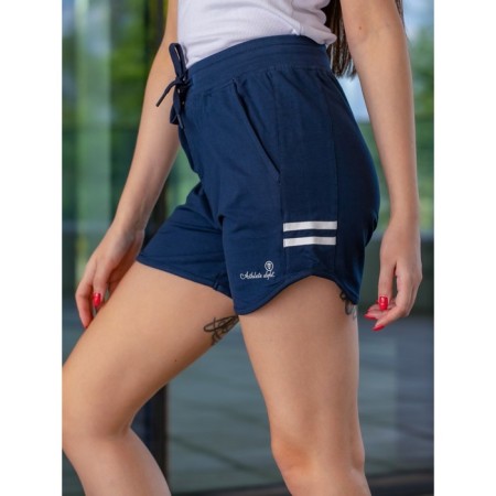 Women's shorts ise, size 50 cm, dark blue color, white-1
