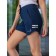Women's shorts ise, size 50 cm, dark blue color, white