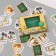 Stickers for creativity "School objects" embossing gold set 48 pcs 9x7x0.8 cm