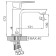 Accoona A90126F shell mixer, single -leaf, pour 131 mm, black