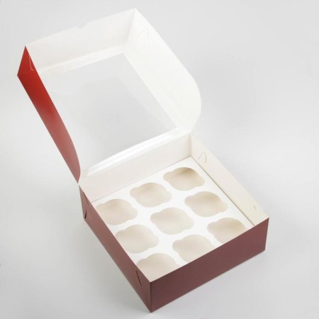 Capcake box "Magic Moment", 25 x 25 x 10cm, New Year-3