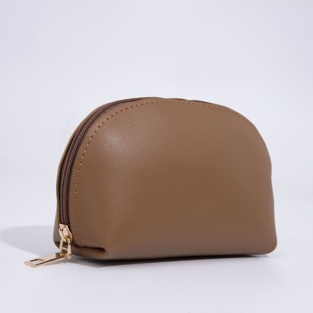 Bag Women's Tout with zipper, brown color-7