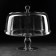 Cake stand on a leg with a glass cover "The treat", 29 × 28 cm