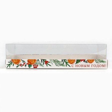 Box for Musser cakes “Happy New Year”, 27 x 17.8 x 6.5 cm, New Year-3