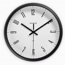 Wall watches, series: classic, smooth move, d-24.5 cm, thickness 5.5 cm, black