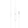Hoco M101 headphones, wired, inserts, microphone, 1.2 m, white