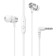 Hoco M79 headphones, wired, vacuum, microphone, jack 3.5 mm, 1.2 m, white