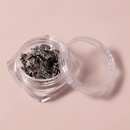 Figures for the design of the nails "Gothic", voluminous, metal, silver color-5