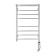 Domoterm electric heated towel rail "Medea" P8, 500x800 mm, 2 shelves, right, chrome