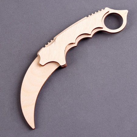 Wooden weapon Children's souvenir "Cerambit"-2