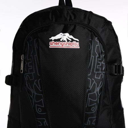 A backpack with a lightning with an increase, 55l, 5 external pockets, black color-4