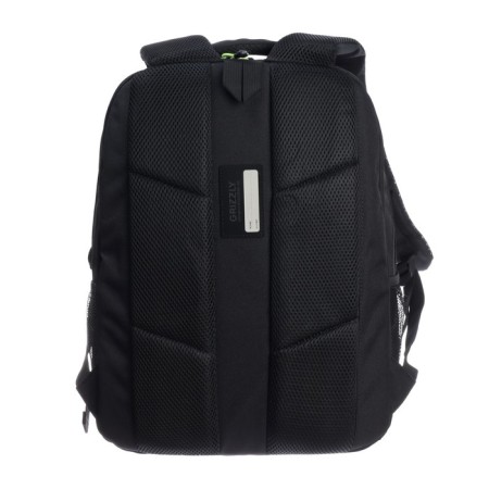 Youth backpack 42 x 31 x 22 cm, Grizzly, ergonomic back, laptop department, black-6