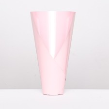 Floristic cone without a bottom, folding, pink, 32x30cm
