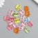 Decor for creativity tree "Crown" summer colors set 20 pcs 2x2.2x0.3 cm
