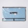 Stelly box for storage with a double lid "Teri", 50 × 30 × 25 cm, blue color