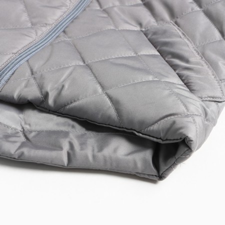 Children's jacket quilted, gray color, height 116 cm-8