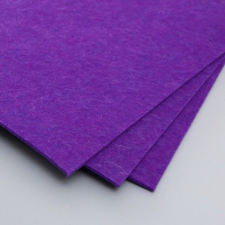 A set of hard felt "Astra" (3 pcs) dark purple, 3 mm, 20x30 cm-2
