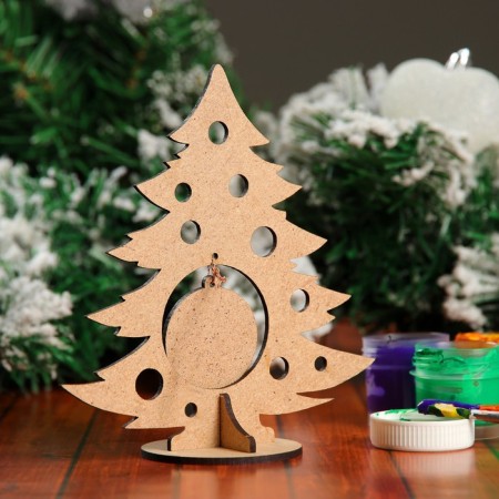 Souvenir "Christmas tree with the Snow Maiden" on the stand-1