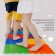 Modular massage rug orthodon "grass", soft, mix color