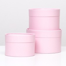 Set of hats 3 in 1, pink, 16 x 10.14 x 9.13 x 8.5 cm