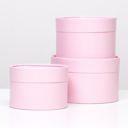 Set of hats 3 in 1, pink, 16 x 10.14 x 9.13 x 8.5 cm