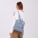 City backpack with lightning, blue color