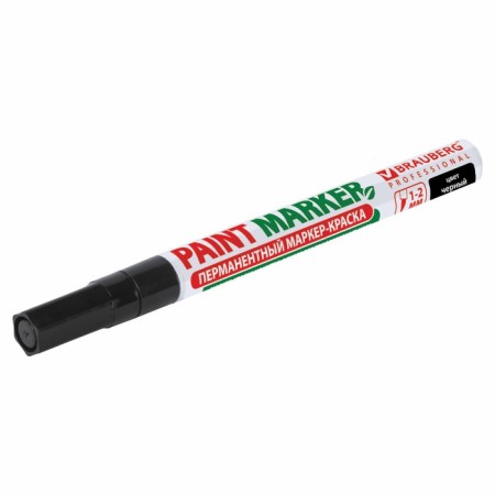 Markker-painting (lacquer) 2.0 mm Brauberg, metal case, black nitro-base-12