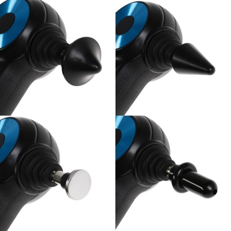 Body massage Windigo LEM-11, percussion, 25 watts, 12 nozzles, 5 modes, black-10