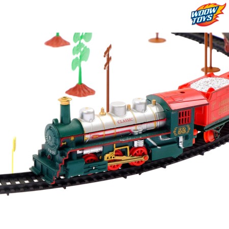 Railway "Happy New Year", works from batteries-2