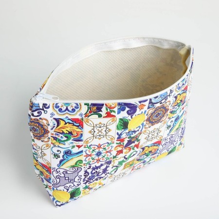 Cosmetic bag with lightning, white/multi -colored color-2