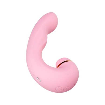 Multifunctional stimulator of the Jos Juna clitoris, pink color, 15 cm-11