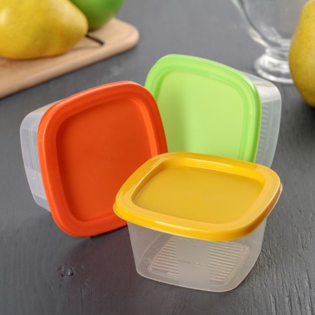Container for products with a measuring scale "Biofresh", 230 ml, color mix-4