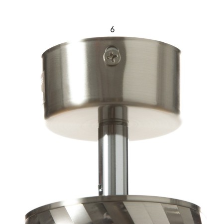 STAS "Aliser" GU10 silver 7.5x7.5x20 cm-5