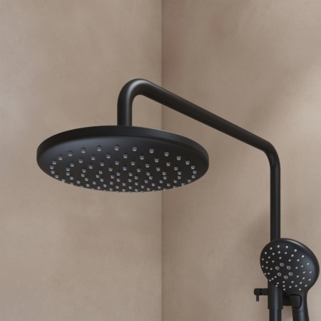 Shower system IDDIS RAY RAYBL3FI06, tropical shower, shower, brass, black-3