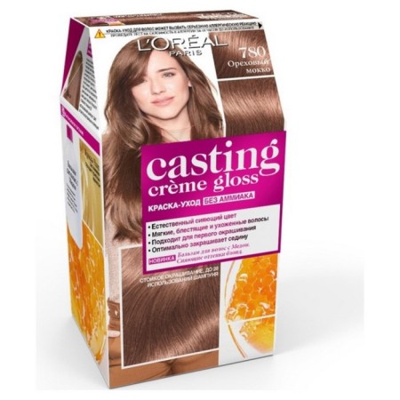 L’Oreal CASTING CREME GLOSS, without ammonia, a shade of 780 nut mokko hair