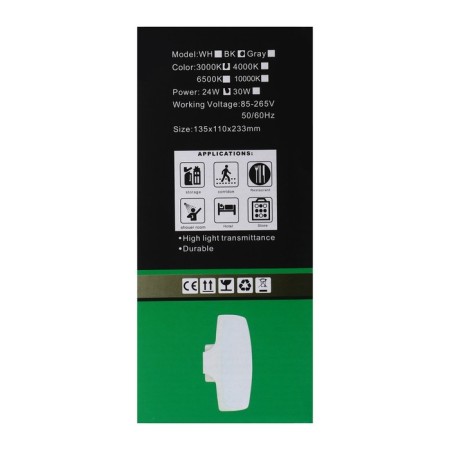 Facade lamp "Lights", FSD-077, 24 W, 3000K, IP65, 220 V, plastic, black-13