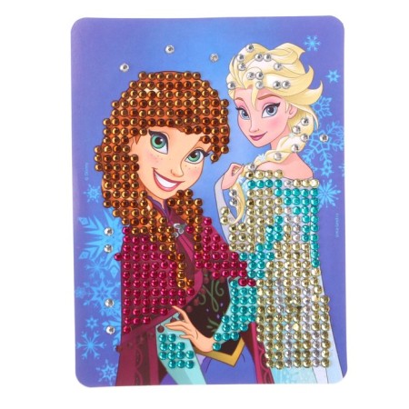 Diamond mosaic on a box, 12x9x4 cm, cold heart-6