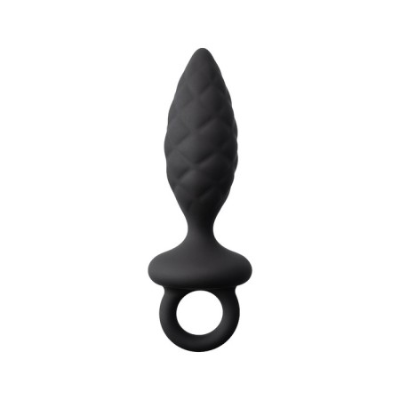 Anal plug Erotist Strob S - SIZE, silicone, black, 11.7 cm-1