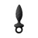 Anal plug Erotist Strob S - SIZE, silicone, black, 11.7 cm