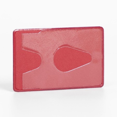 Case for travel ticket, burgundy color-1