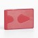 Case for travel ticket, burgundy color