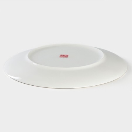 Porcelain dining “Golden Line”, D = 27 cm, white color-2