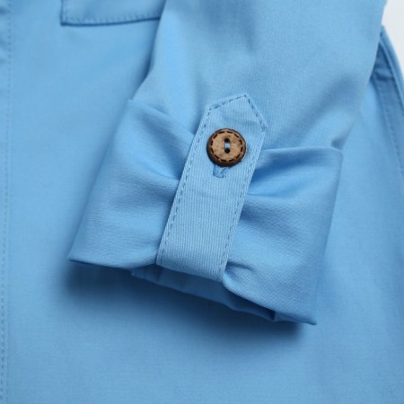 Рубашка джинсовая детская KAFTAN размер 30 (98-104 см), голубой-6