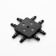 Connector SLIM "X-shaped" 4-filled black 0.7x4x2cm