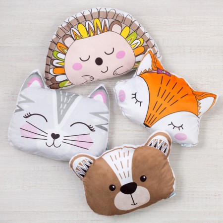 Pillow decorative baby I am the "Fox", 35 × 27 cm, velor, 250 g/m²-6