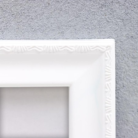 Photo frame plastic L-6 10x15 cm, white (plastic screen)-1